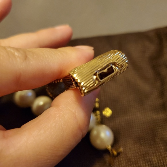 Kate Spade pearl gold bow bangle - Picture 4 of 5